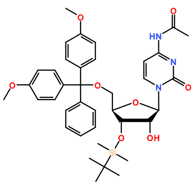 (图片) MC080619 N4-Ac-3'-O-TBDMS-5'-O-DMT-cytidine